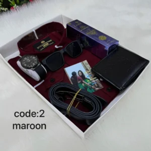 শাট কম্বো প্যাকেজ code:২ (মেরুন)