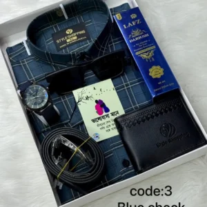 শাট কম্বো প্যাকেজ code:৩ (ব্লু চেক)