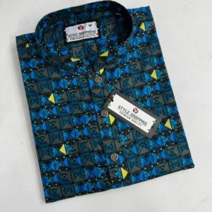 নেভী ব্লু পিন্টের পাঞ্জাবি (কোড ১)